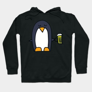 penguin with beer Hoodie